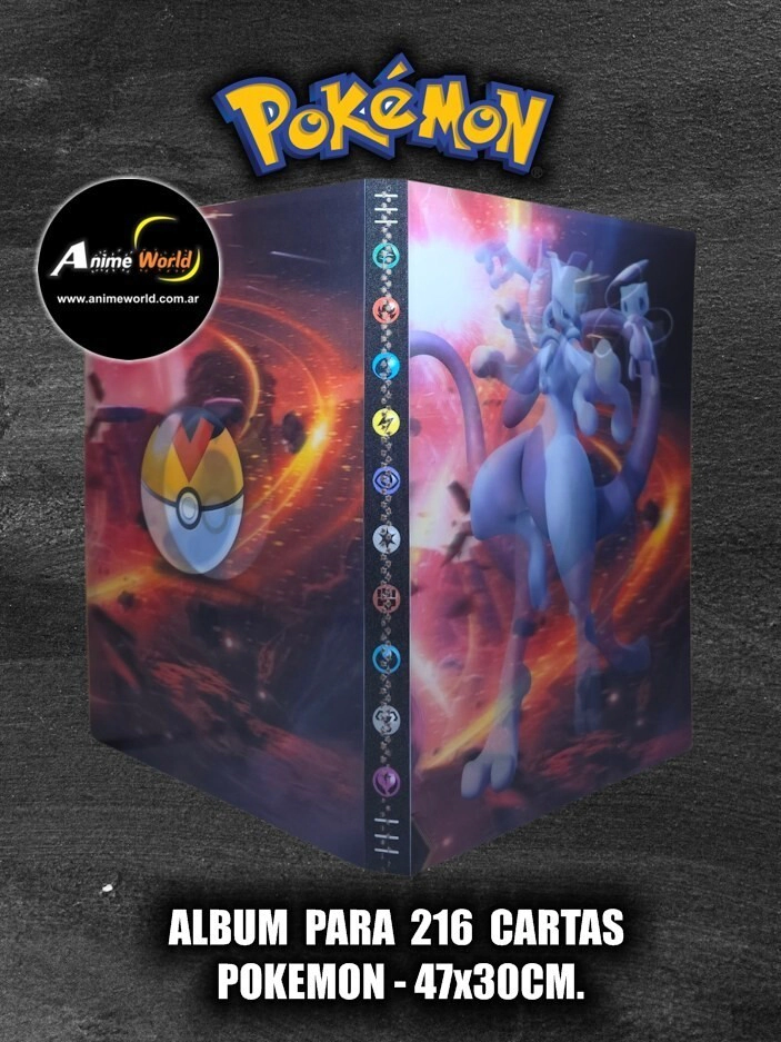 ALBUM PARA CARTAS POKEMON #40 x216 CARTAS (47x30CM) HOLOGRAFICO (A0899)