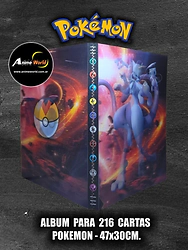 ALBUM PARA CARTAS POKEMON #40 x216 CARTAS (47x30CM) HOLOGRAFICO (A0899)