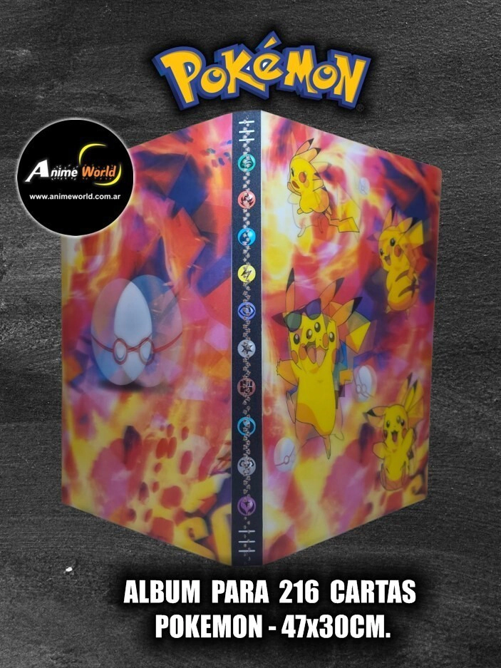 ALBUM PARA CARTAS POKEMON #41 x216 CARTAS (47x30CM) HOLOGRAFICO (A0900)