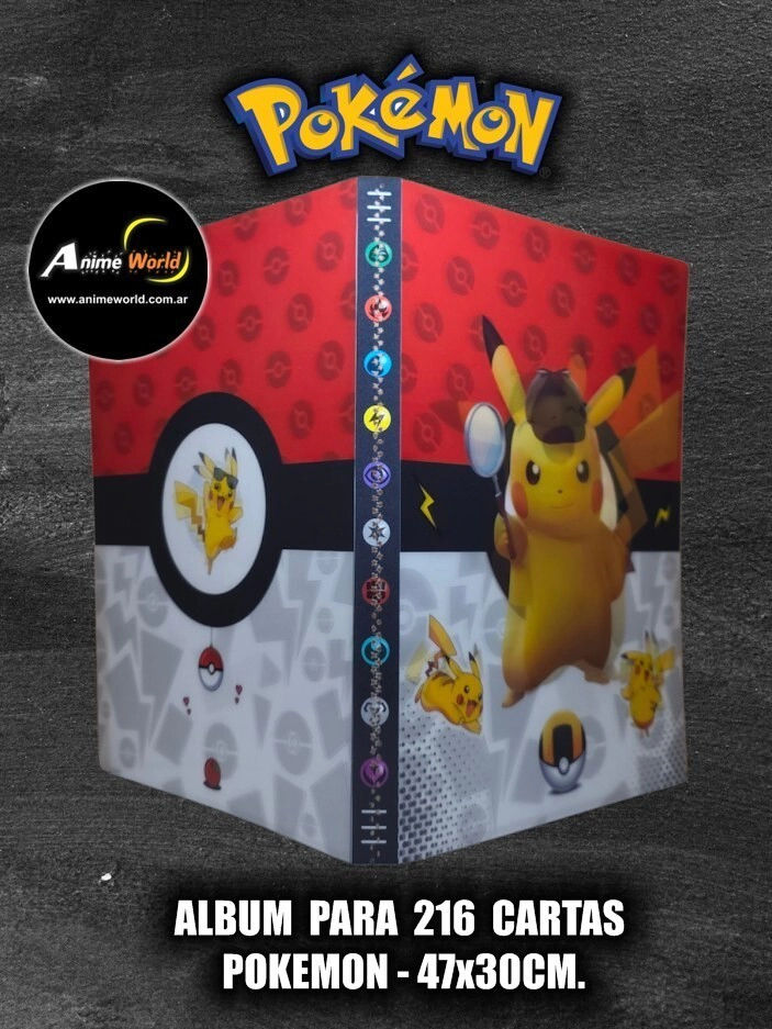 ALBUM PARA CARTAS POKEMON #42 x216 CARTAS (47x30CM) HOLOGRAFICO (A0901)