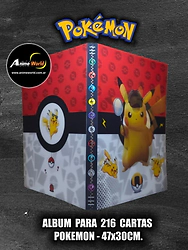 ALBUM PARA CARTAS POKEMON #42 x216 CARTAS (47x30CM) HOLOGRAFICO (A0901)