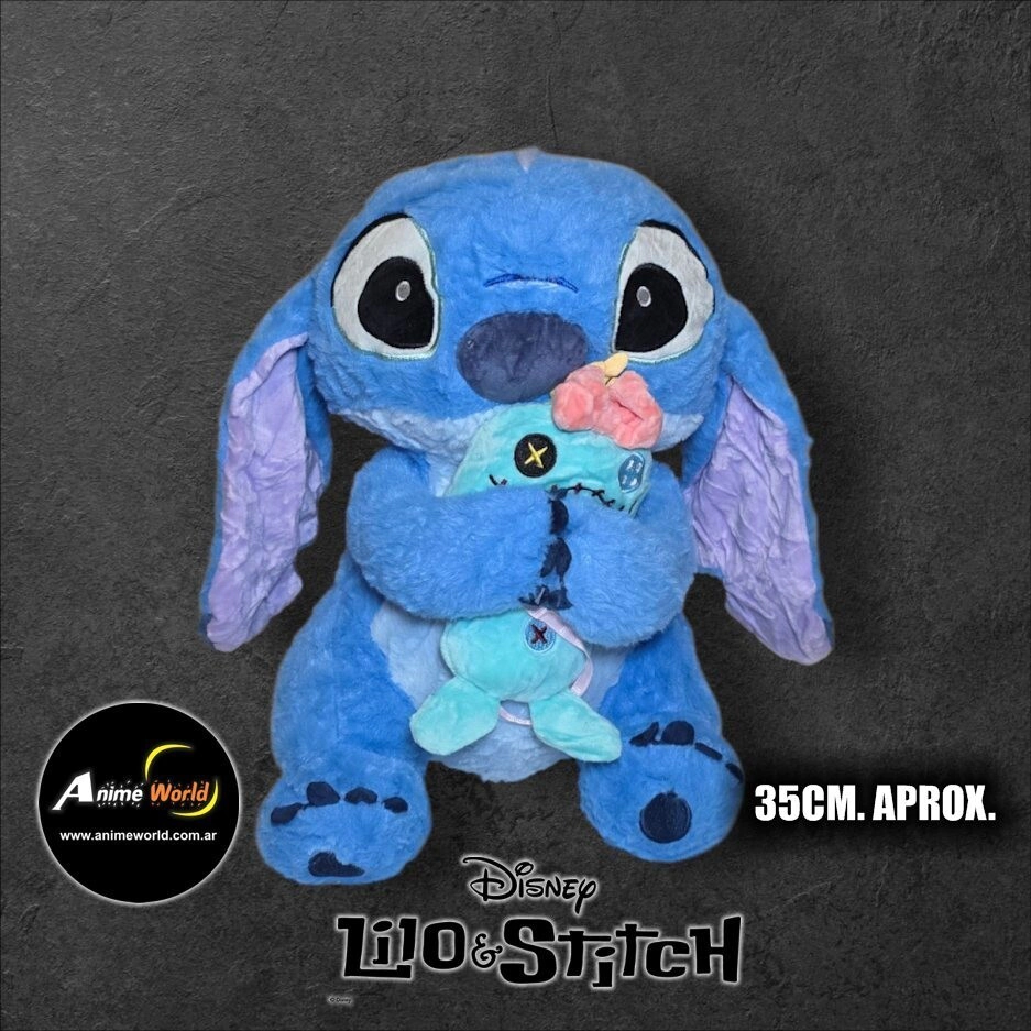 PELUCHE STITCH CON SCRUMP - STITCH (35CM APROX) (P2208)