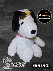 PELUCHE SNOOPY CON LENTES (45CM APROX) (P2221)
