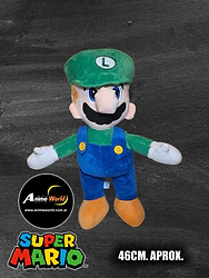 PELUCHE SUPER MARIO BROSS GRANDE - LUIGGI PARADO (46CM APROX) (P2225)