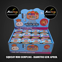 SQUISHY DUMPLING MINI RAINBOW MYSTERY BUN (DIAMETRO 6CM APROX) (A0905)