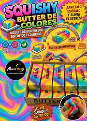 SQUISHY MANTECA BUTTER COLORES 4OZ (13x4CM APROX) (A0906)