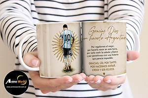 TAZA CERAMICA - MESSI DESPEDIDA #3 (T0296)