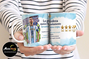 TAZA CERAMICA - MESSI DESPEDIDA #4 (T0297)