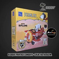 BLOQUE PANTASY SNOOPY BIPLANE 86905 (CAJA 18x18x6CM) (L1276)