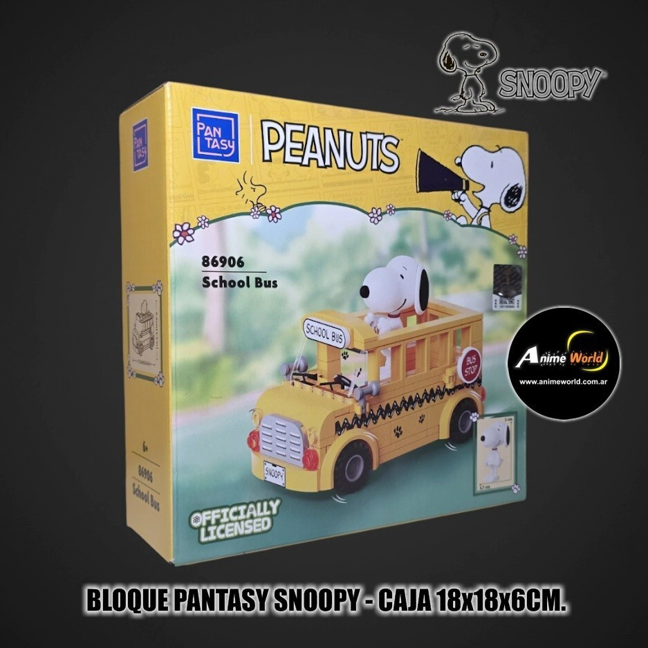 BLOQUE PANTASY SNOOPY SCHOOL BUS 86906 (CAJA 18x18x6CM) (L1277)