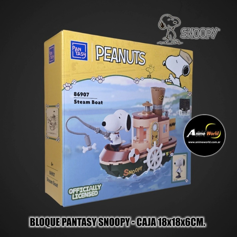 BLOQUE PANTASY SNOOPY STEAM BOAT 86907 (CAJA 18x18x6CM) (L1278)