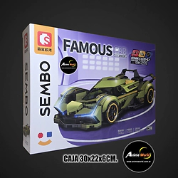 BLOQUE SEMBO FAMOUS CAR 714020 AUTO NA205217 (CAJA 30x22x6CM) (L1280)