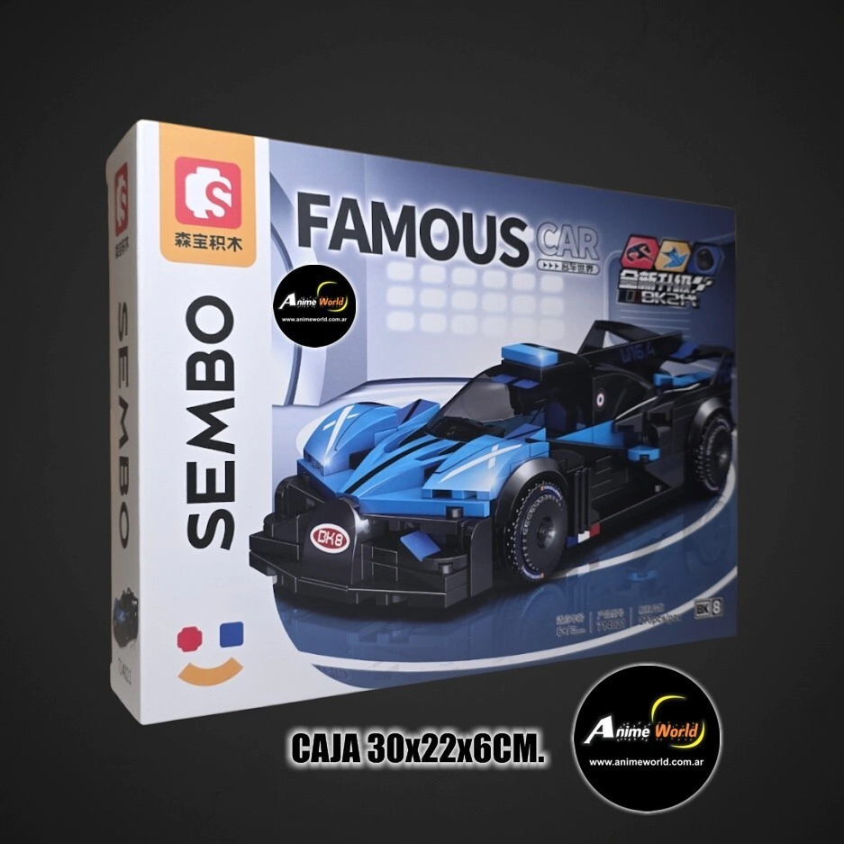 BLOQUE SEMBO FAMOUS CAR 714021 AUTO NA205217 (CAJA 30x22x6CM) (L1281)