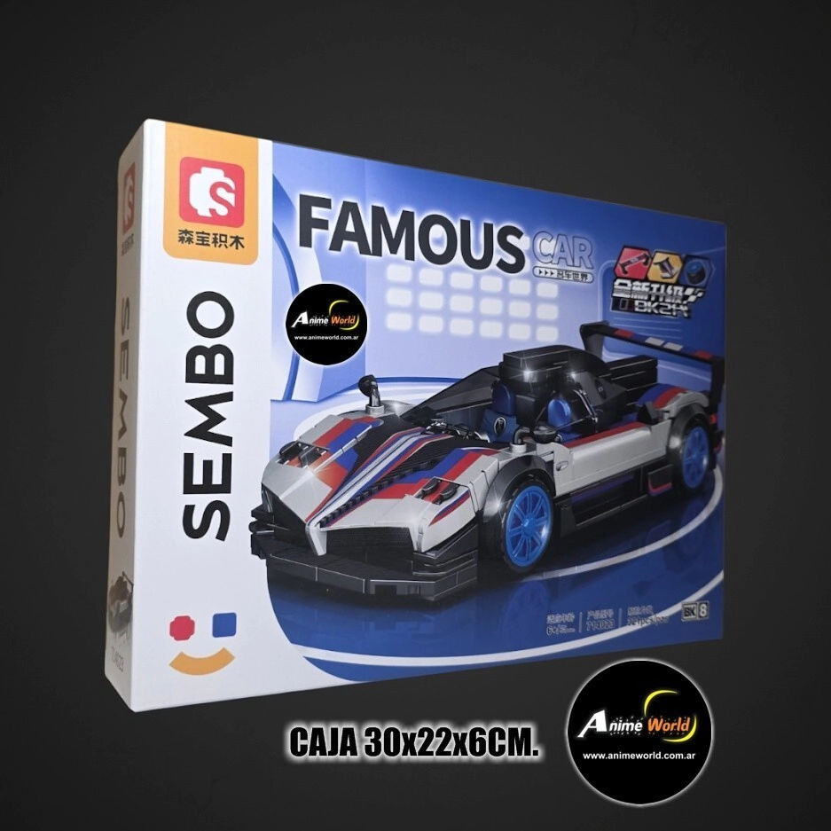 BLOQUE SEMBO FAMOUS CAR 714023 AUTO NA205217 (CAJA 30x22x6CM) (L1283)