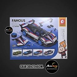 BLOQUE SEMBO FAMOUS CAR 714023 AUTO NA205217 (CAJA 30x22x6CM) (L1283)