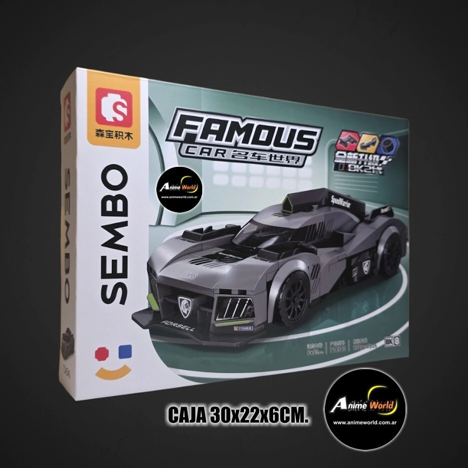 BLOQUE SEMBO FAMOUS CAR 714540 AUTO NA205218 (CAJA 30x22x6CM) (L1284)
