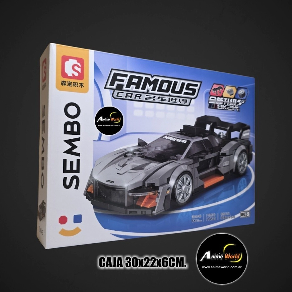 BLOQUE SEMBO FAMOUS CAR 714543 AUTO NA205218 (CAJA 30x22x6CM) (L1287)