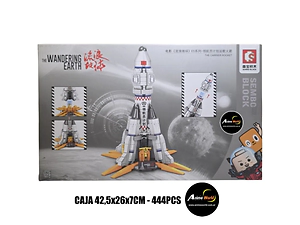 BLOQUE SEMBO THE WANDERING EARTH 107032 COHETE NA205139 (CAJA 42,5x26x7CM) (L1296)