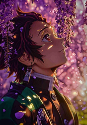 POSTER PLASTIFICADO #17 DEMON SLAYER (28x40CM) (U0017)