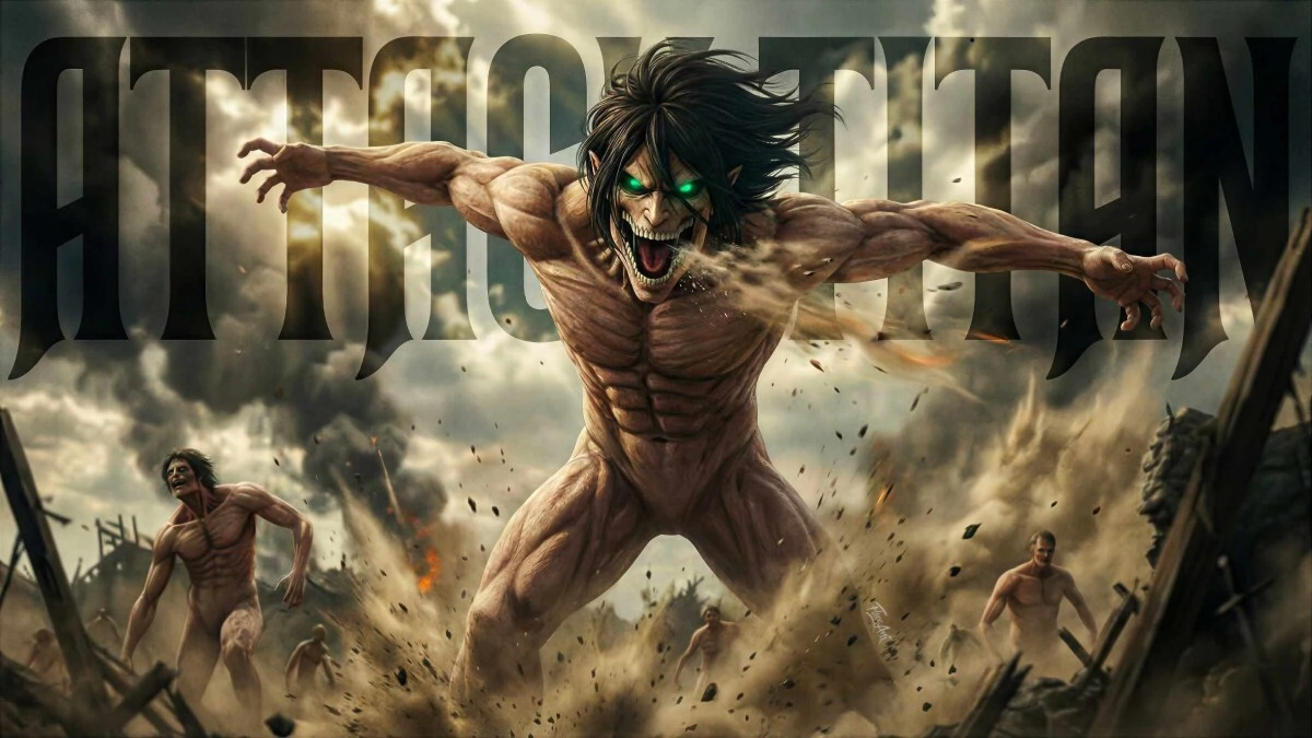 POSTER PLASTIFICADO #23 ATTACK ON TITAN (40x22,5CM) (U0023)