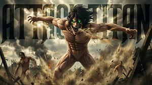 POSTER PLASTIFICADO #23 ATTACK ON TITAN (40x22,5CM) (U0023)