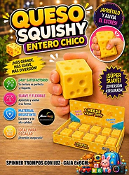 SQUISHY QUESO ENTERO CHICO (5x5CM APROX) (A0910)