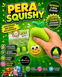 SQUISHY PERA (BLISTER 14x17CM APROX) (A0911)