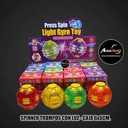SPINNER TROMPOS CON LUZ (CAJA 6x6CM) (A0914)