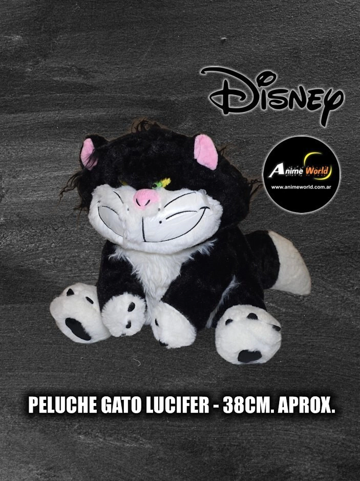 PELUCHE GATO LUCIFER NEGRO #1 (38CM APROX) (P2234)