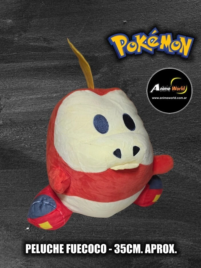 PELUCHE POKEMON GRANDE - FUECOCO (35CM APROX) (P2243)