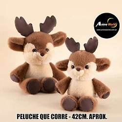 PELUCHE QUE CORRE CIERVO MEDIANO #1 (42CM APROX) (P2255)