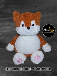 PELUCHE QUE CORRE ZORRITO MEDIANO #1 (40CM APROX) (P2256)