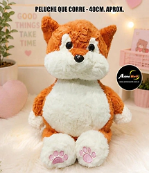 PELUCHE QUE CORRE ZORRITO MEDIANO #1 (40CM APROX) (P2256)