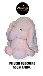 PELUCHE QUE CORRE ELEFANTE ROSA GRANDE #1 (55CM APROX) (P2259)