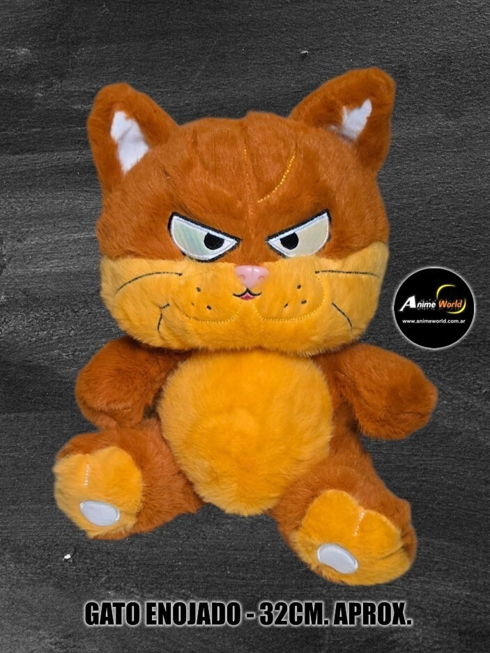 PELUCHE GATO ENOJADO #2 (32CM APROX) (P2262)