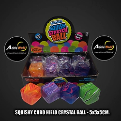 SQUISHY CUBO HIELO CRYSTAL BALL (5x5x5CM) (A0929)