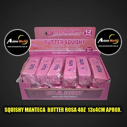 SQUISHY MANTECA BUTTER ROSA 4OZ (13x4CM APROX) (A0931)