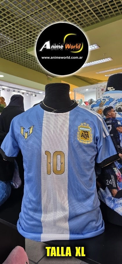 REMERA AFA MESSI DESPEDIDA #1 (TALLA XL) ESCUDO BORDADO (POLIESTER) (R1359)