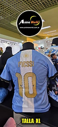 REMERA AFA MESSI DESPEDIDA #1 (TALLA XL) ESCUDO BORDADO (POLIESTER) (R1359)