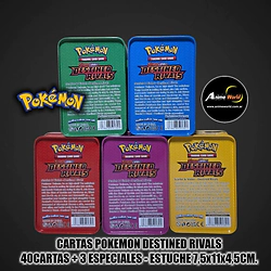 CARTAS POKEMON ESTUCHE #21 DESTINED RIVALS 85888 NS-DEP (40CARTAS + 3 ESPECIALES) (ESTUCHE 7,5x11x4,