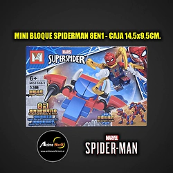 MINI BLOQUE MG1388-1 SPIDERMAN 8EN1 (L1315)