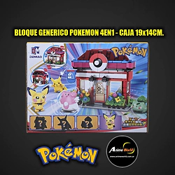 BLOQUE GENERICO - DM5115D POKEMON 4EN1 (19x14CM) (L1326)