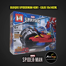 BLOQUE GENERICO - MG1165A SPIDERMAN 4EN1 (19x14CM) (L1327)