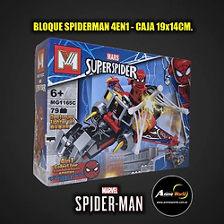 BLOQUE GENERICO - MG1165C SPIDERMAN 4EN1 (19x14CM) (L1329)
