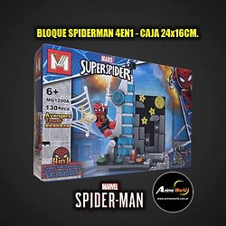 BLOQUE GENERICO + MG1290A SPIDERMAN 4EN1 (24x16CM) (L1331)