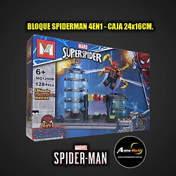 BLOQUE GENERICO + MG1290B SPIDERMAN 4EN1 (24x16CM) (L1332)