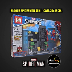 BLOQUE GENERICO + MG1290C SPIDERMAN 4EN1 (24x16CM) (L1333)