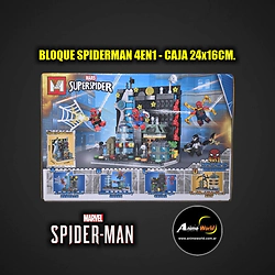 BLOQUE GENERICO + MG1290D SPIDERMAN 4EN1 (24x16CM) (L1334)
