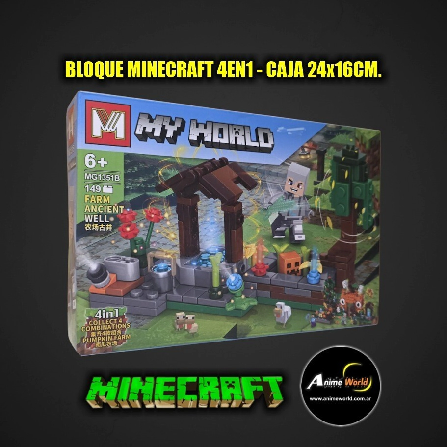 BLOQUE GENERICO + MG1351B MINECRAFT 4EN1 (24x16CM) (L1339)