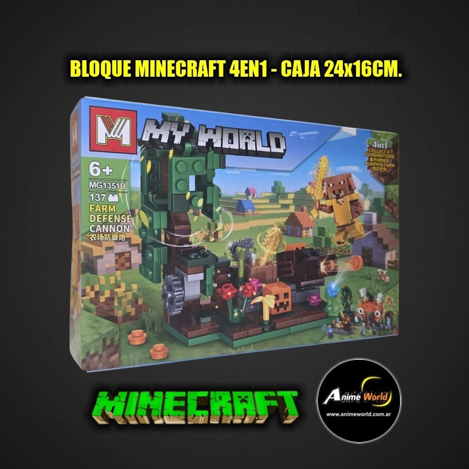 BLOQUE GENERICO + MG1351D MINECRAFT 4EN1 (24x16CM) (L1341)